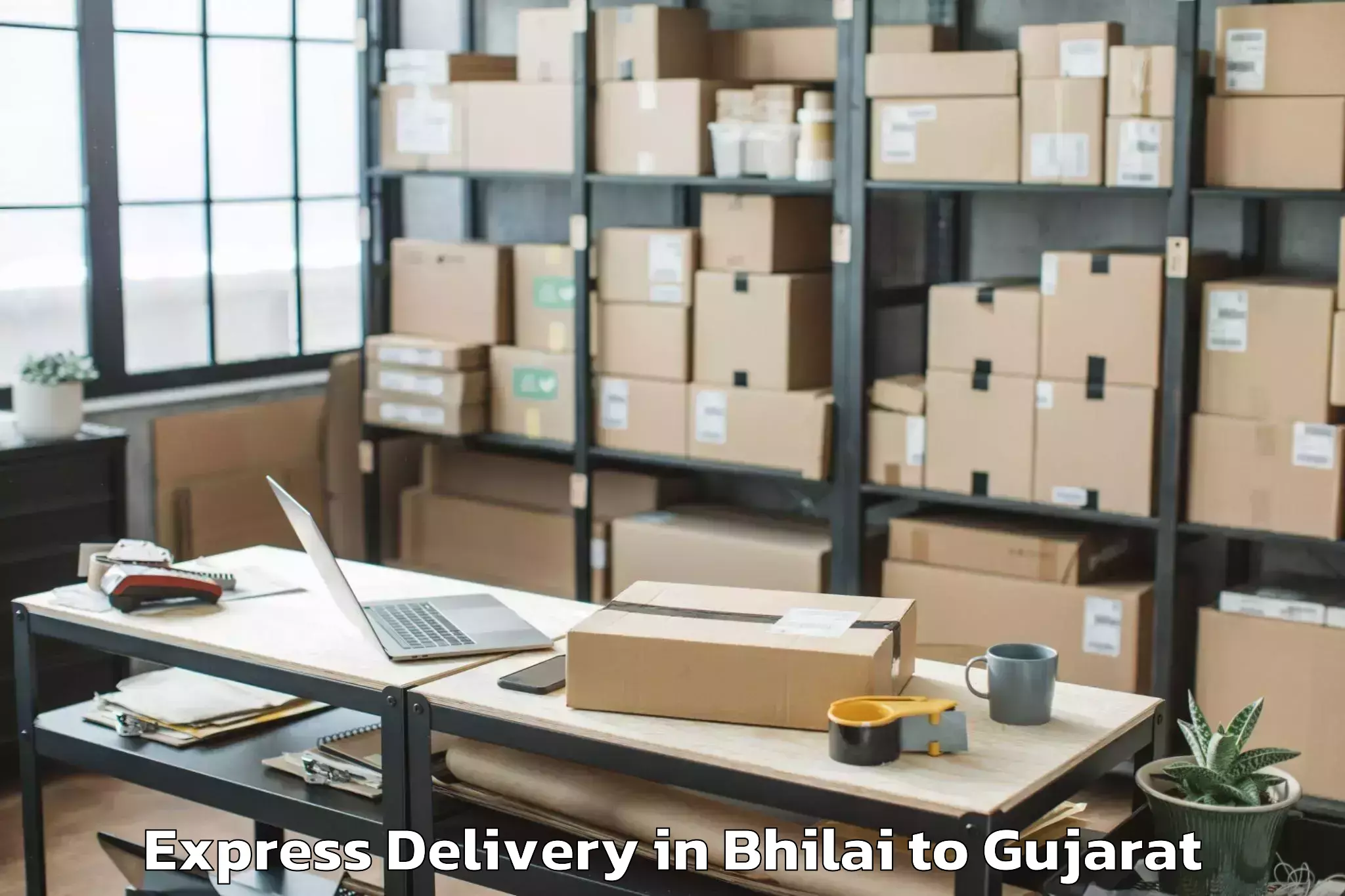 Reliable Bhilai to Unjha Express Delivery